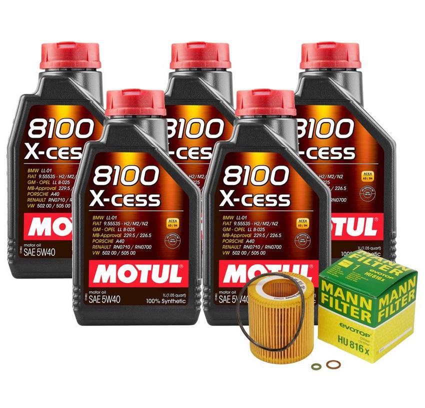 BMW Oil Change Kit (5W-40) (5 Liter) (X-CESS 8100) 11427953129